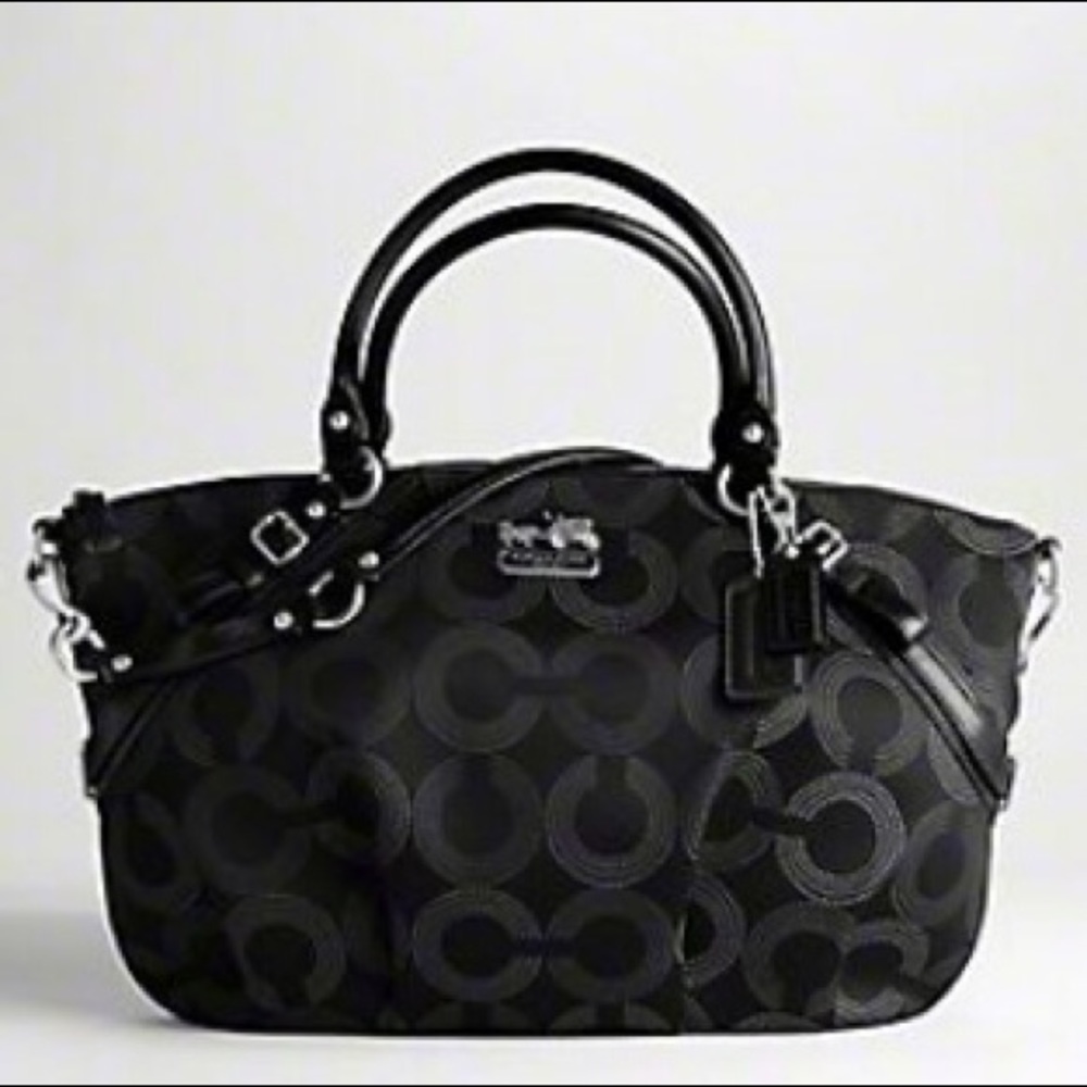 Coach Madison Dotted Op Art Large Sophia Satchel